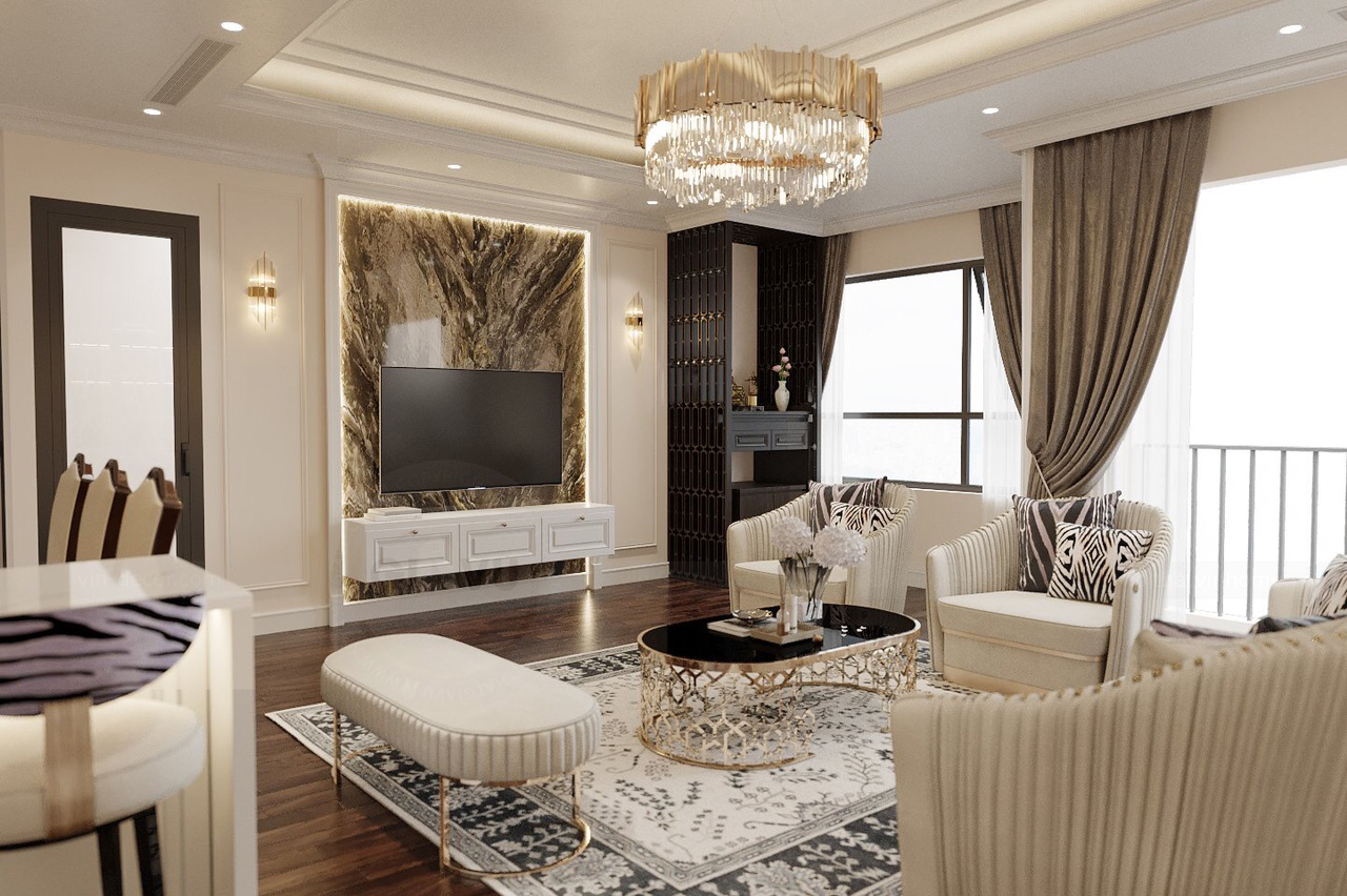 Phong cách luxury sử dụng các vật liệu và đồ nội thất đặc biệt