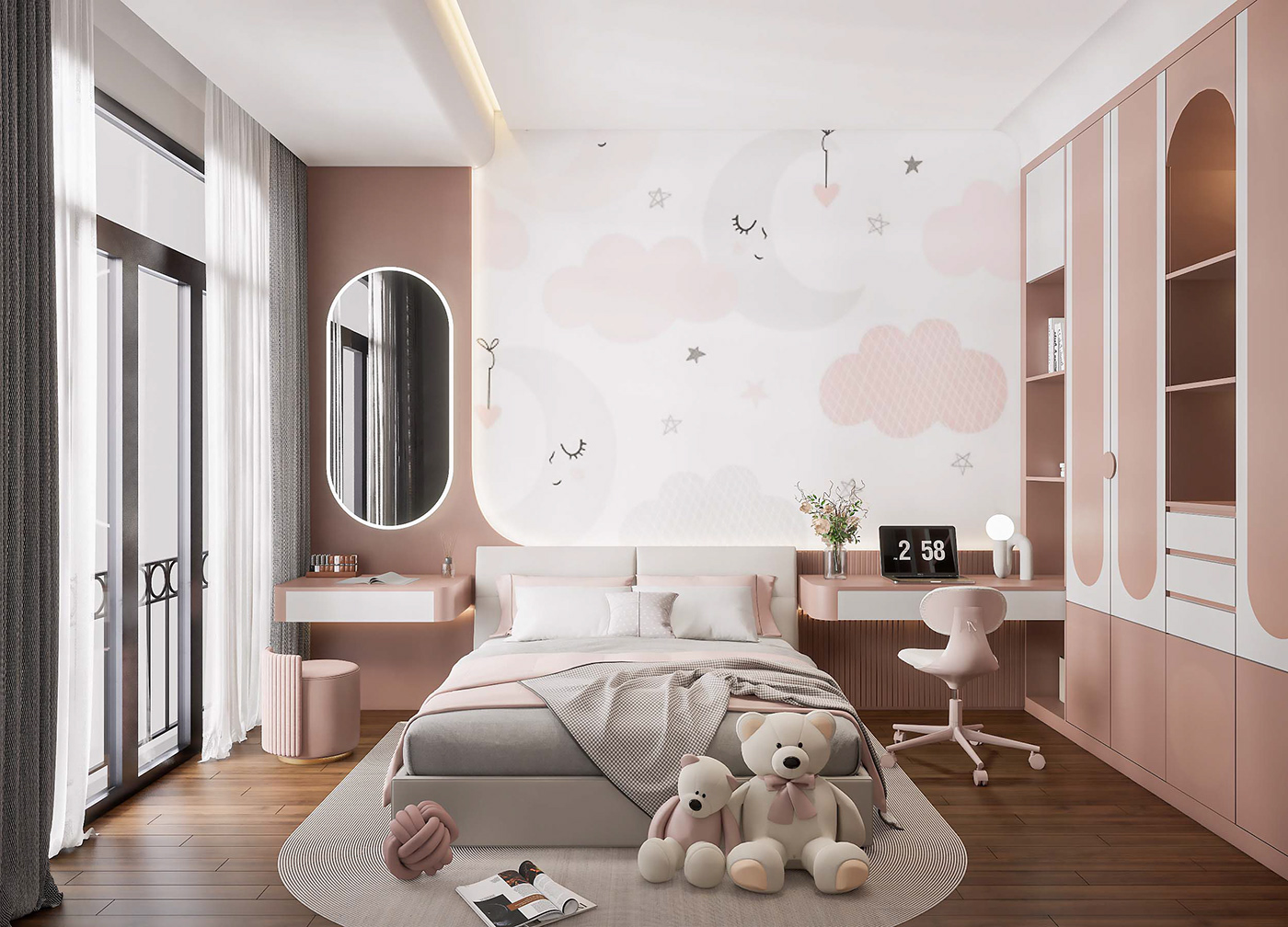 Những mẫu thiết kế nội thất phòng ngủ trẻ em cho nhà phố 2023