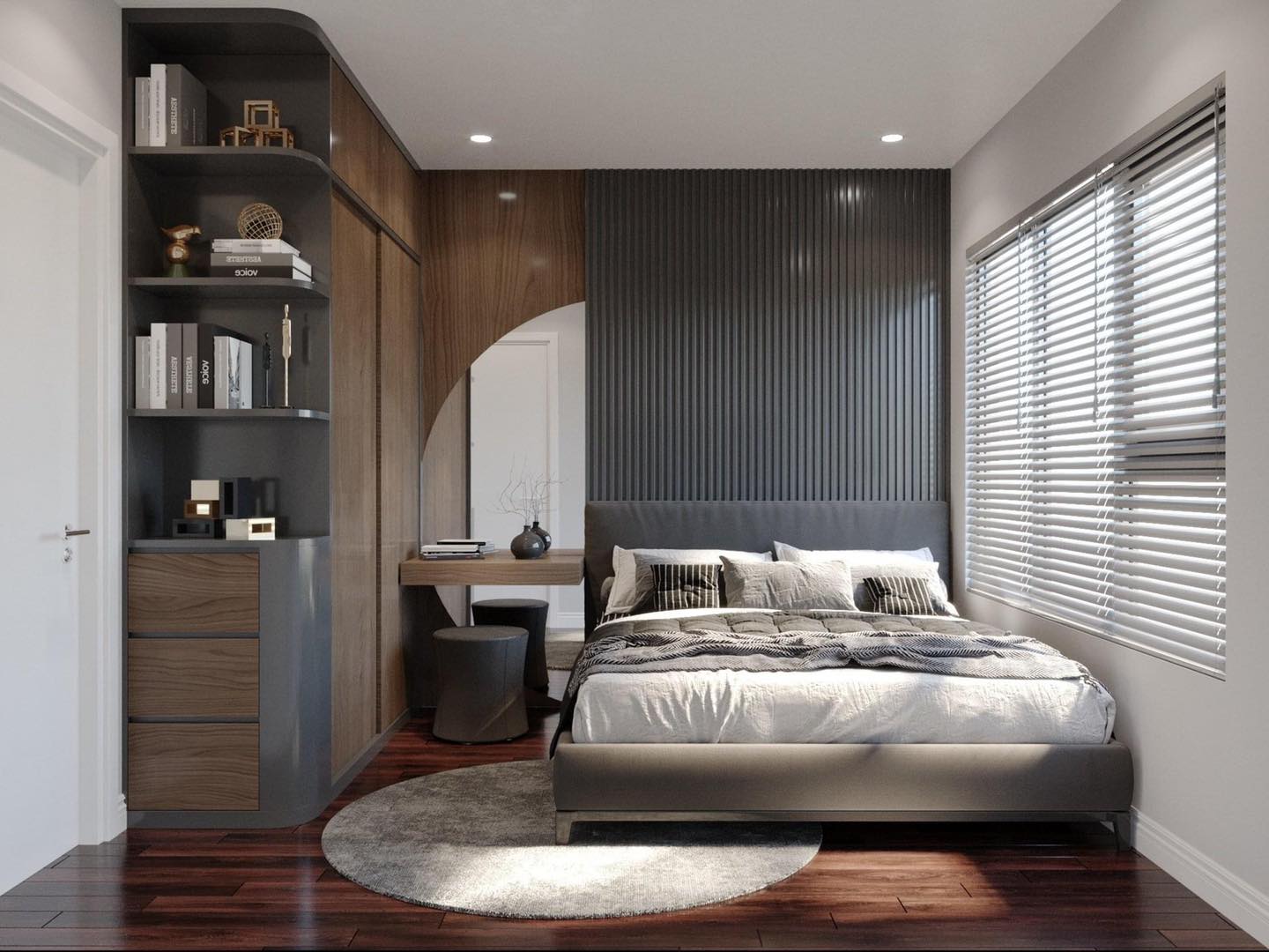 Thiết kế nội thất phòng ngủ chung cư đẹp và ấn tượng