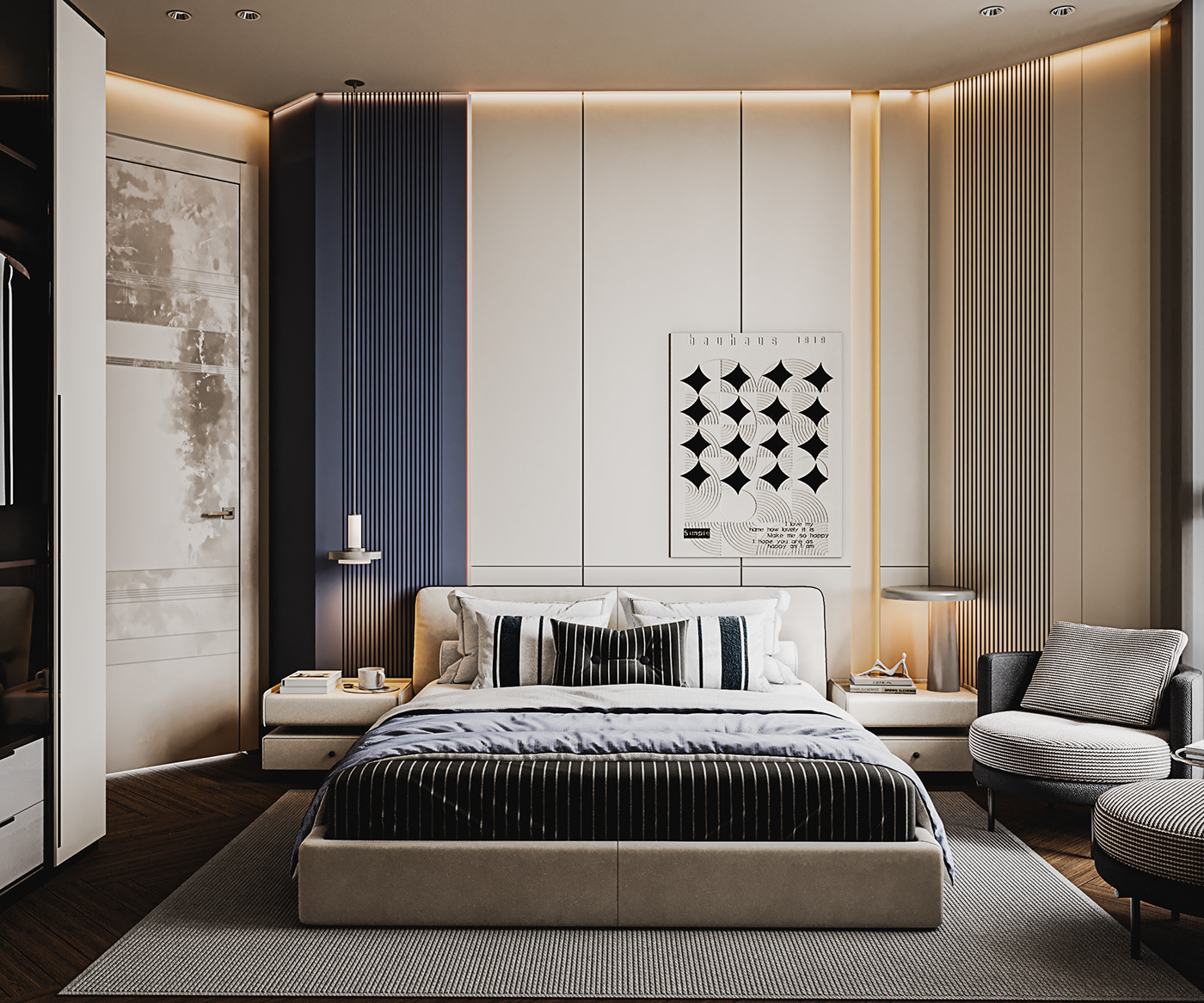 Thiết kế nội thất phòng ngủ đẹp và hiện đại