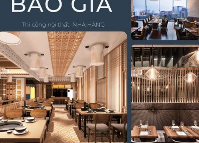 Báo giá thi công nội thất nhà hàng Bình Định mới nhất 2024